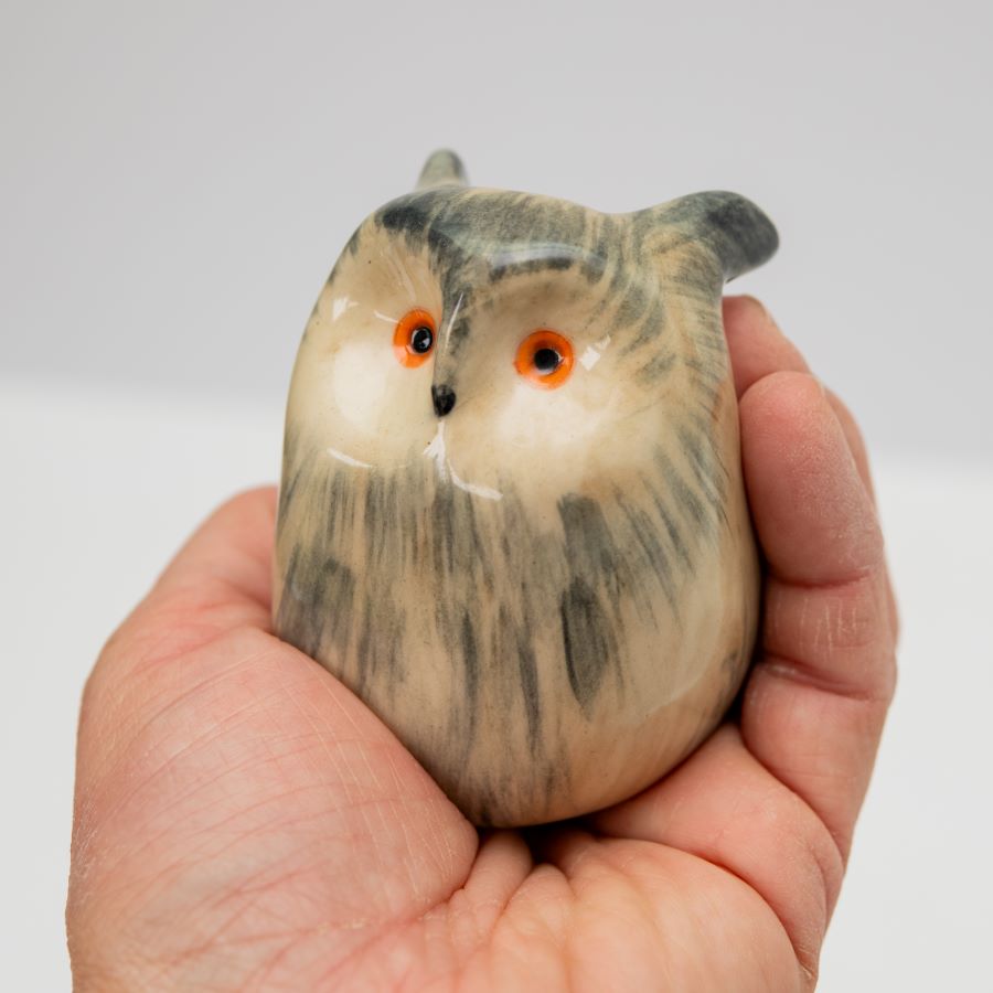 Ceramic Eagle Owl - sarahbrabbin