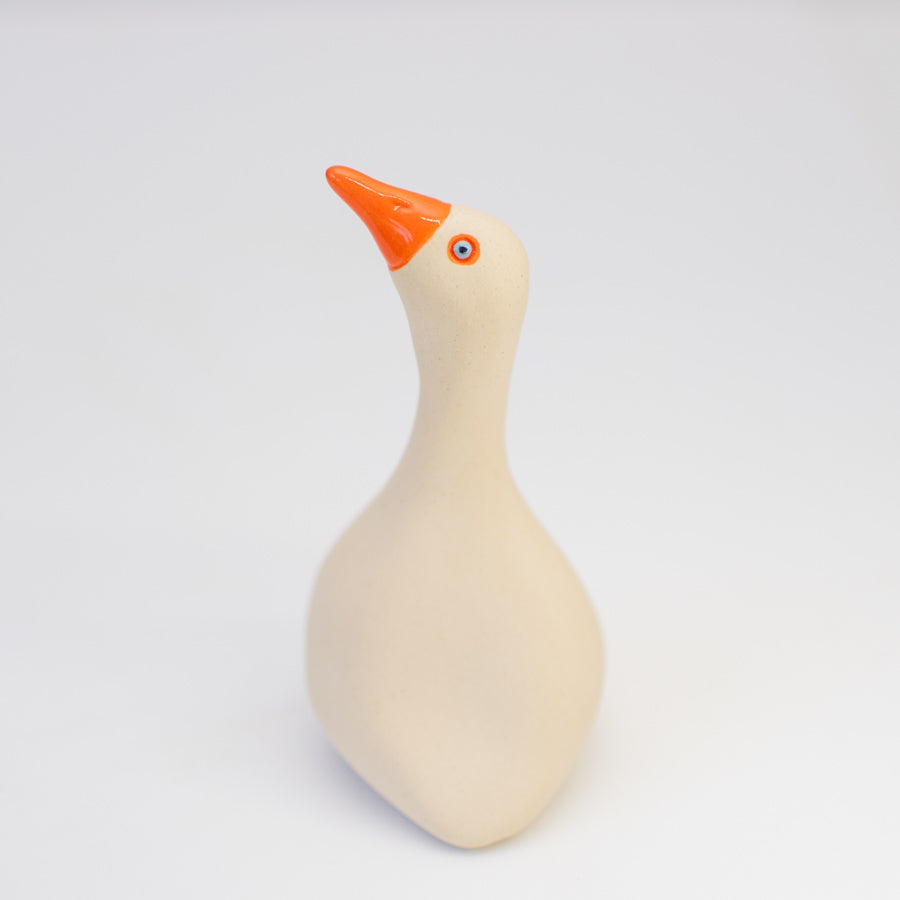 Small White Goose Ceramic - sarahbrabbin