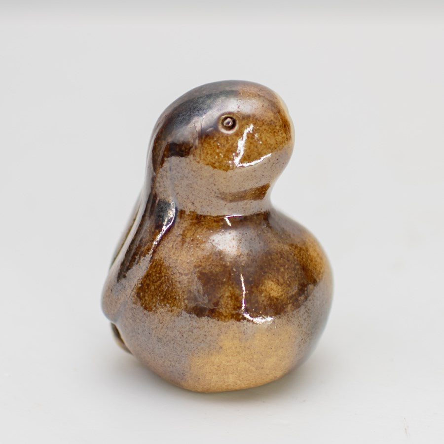 Small Ceramic Bunny - Metallic - sarahbrabbin