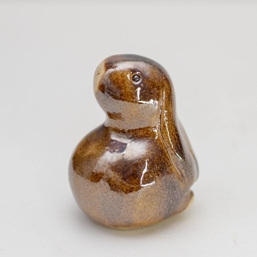 Small Ceramic Bunny - Metallic - sarahbrabbin