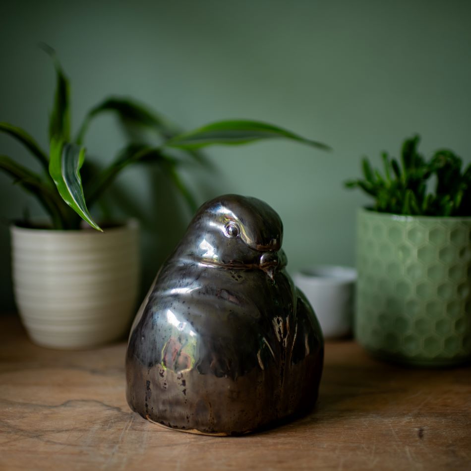 Large Ceramic Pigeon Sculpture - sarahbrabbin