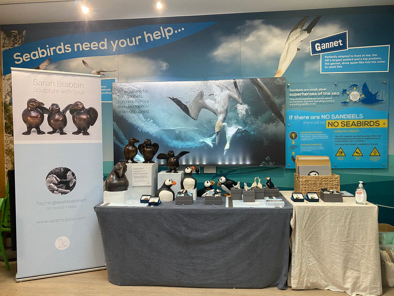 Puffin making workshop at RSPB Bempton Cliffs