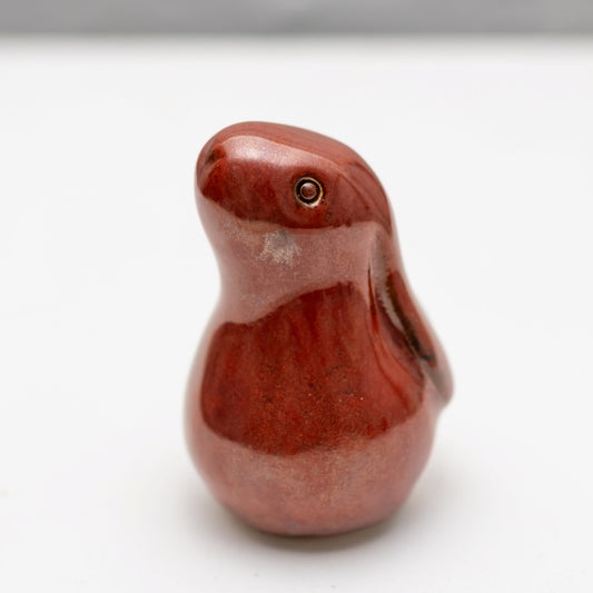 Small Ceramic Bunny - Red glaze