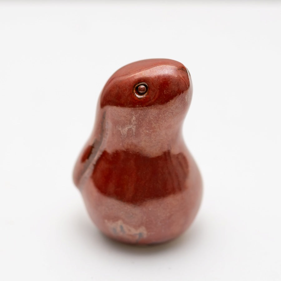 Small Ceramic Bunny - Red glaze