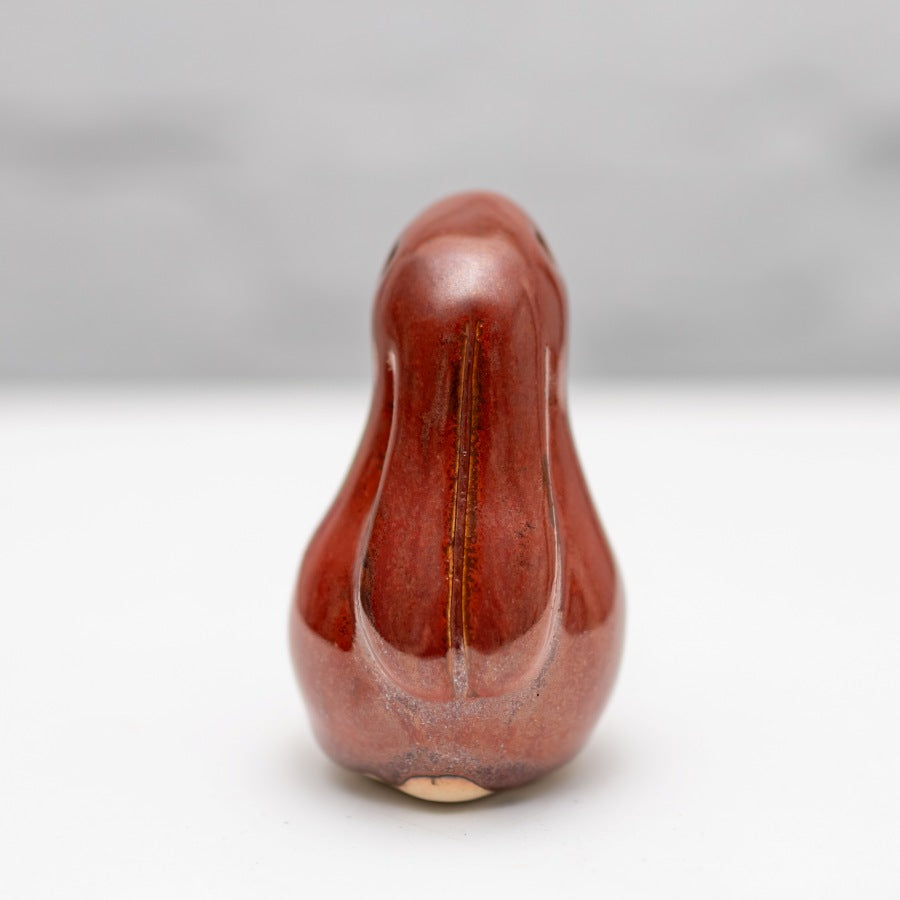 Small Ceramic Bunny - Red glaze