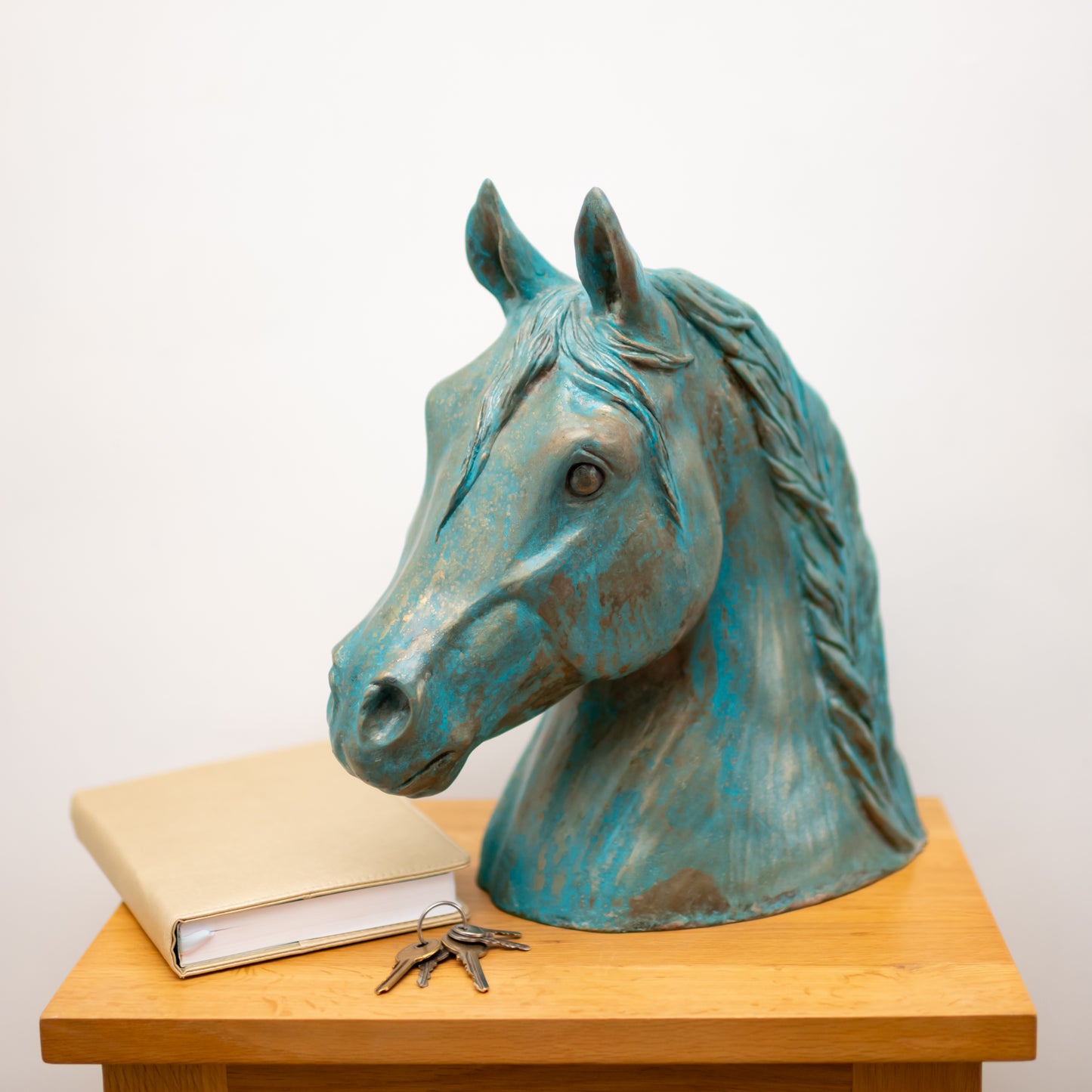 Large Bronze Horse Head Sculpture - Foundry Art Bronze
