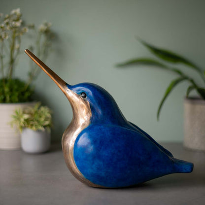 Large Bronze Kingfisher Sculpture