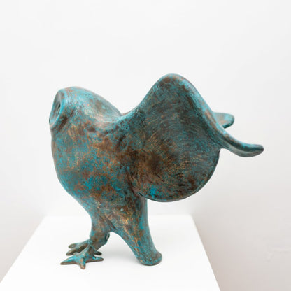 Large Bronze Owl Sculpture - Foundry Art