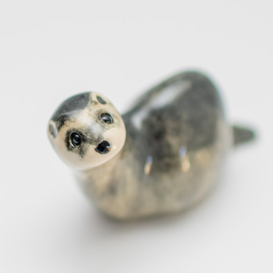 Small Ceramic Polecat Sculpture - sarahbrabbin