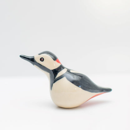 Small Ceramic Woodpecker Sculpture - sarahbrabbin