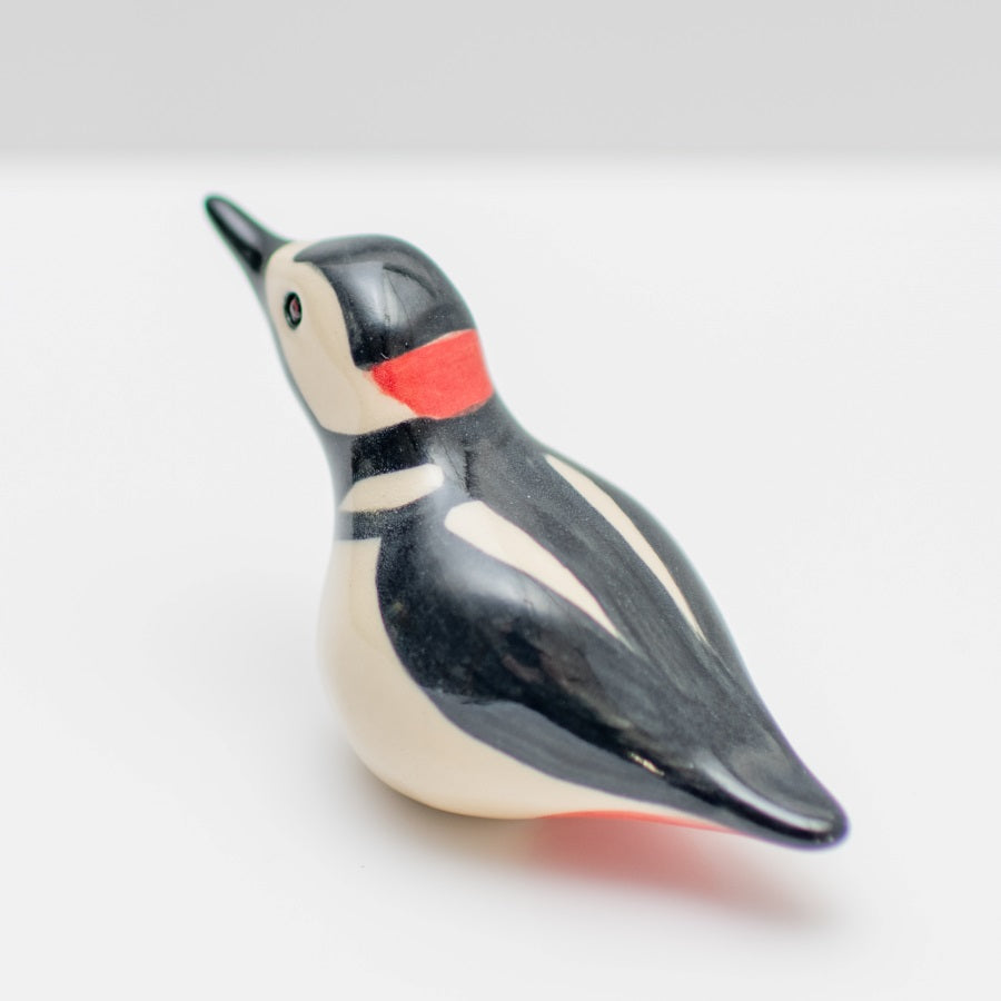 Small Ceramic Woodpecker Sculpture - sarahbrabbin