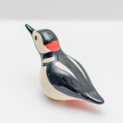 Small Ceramic Woodpecker Sculpture - sarahbrabbin