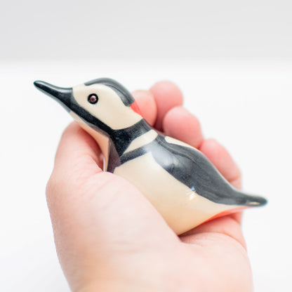 Small Ceramic Woodpecker Sculpture - sarahbrabbin