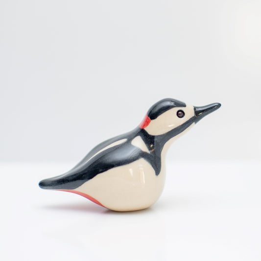 Small Ceramic Woodpecker Sculpture - sarahbrabbin