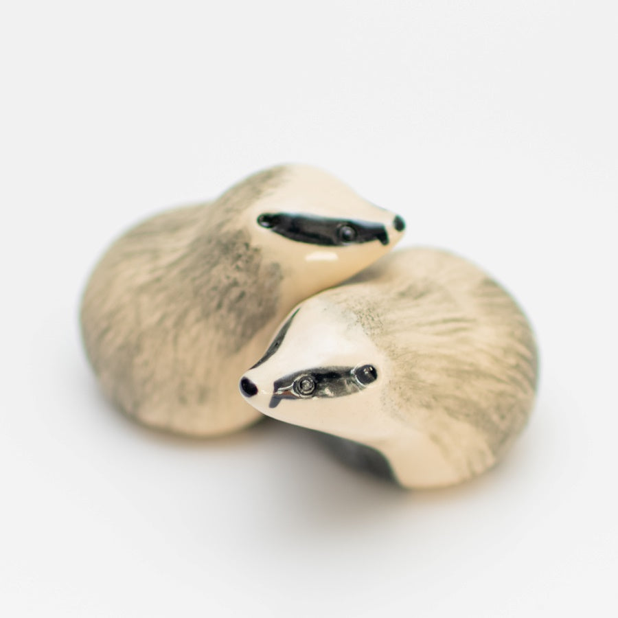 Small Ceramic Badger Lovers - sarahbrabbin