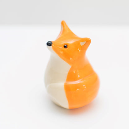 Small Ceramic Fox Sculpture - sarahbrabbin
