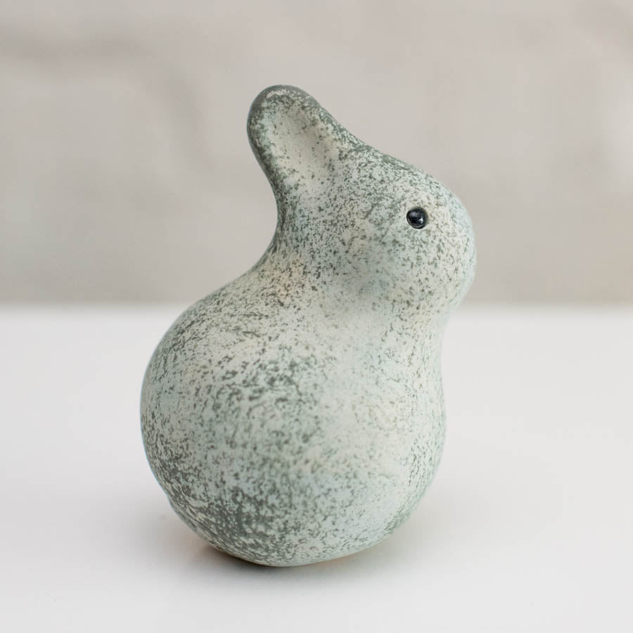 Small ceramic bunny sculpture