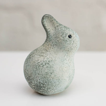 Small ceramic bunny sculpture