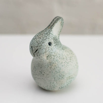 Small ceramic bunny sculpture
