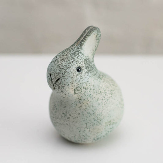 Small ceramic bunny sculpture