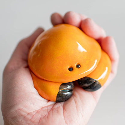Crabby Ceramic Crab Sculpture