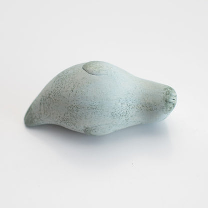 Ceramic grey seal sculpture