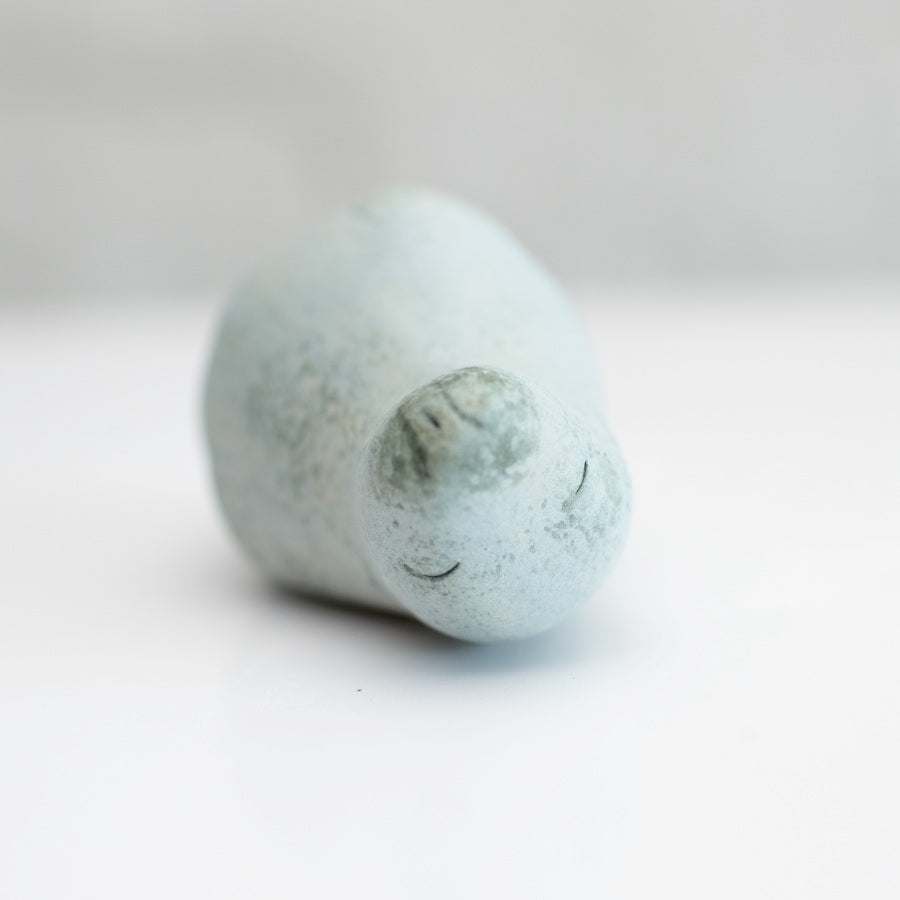 Ceramic grey seal sculpture