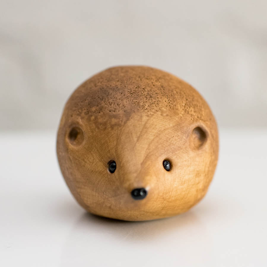 Small ceramic hedgehog sculpture