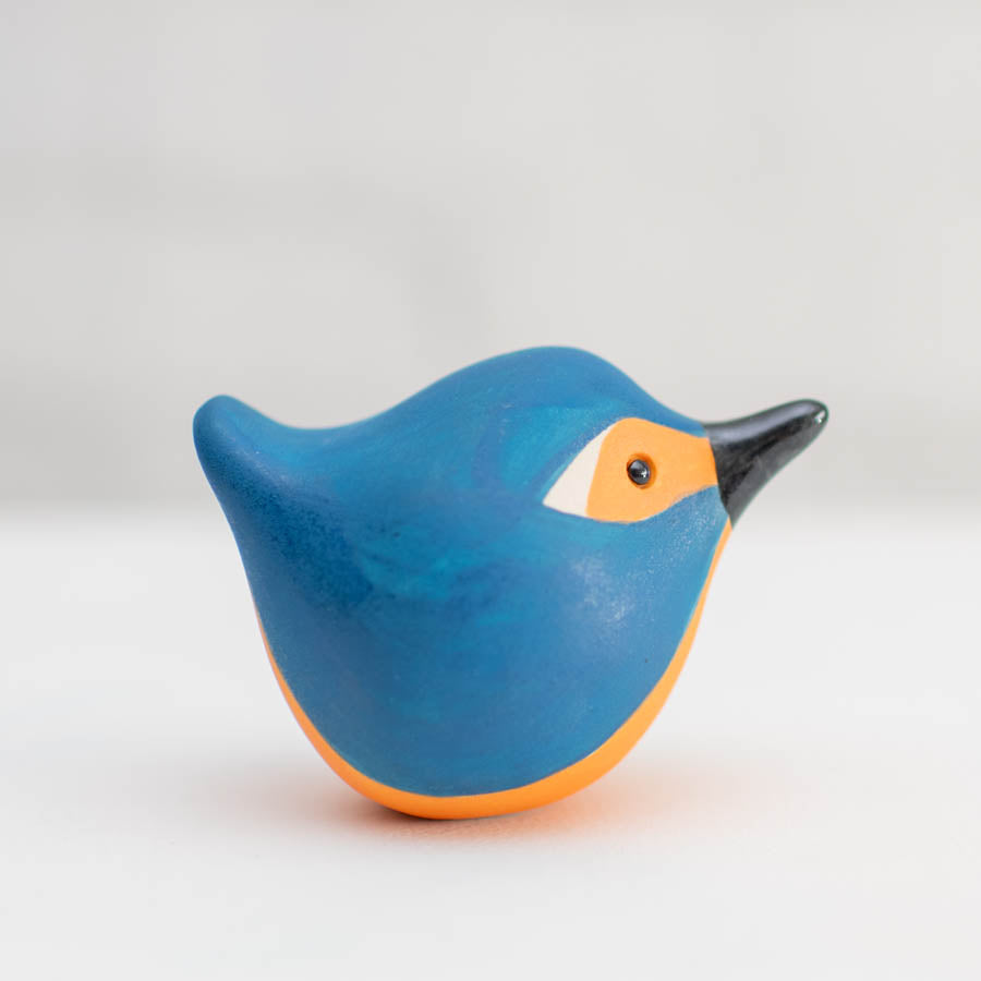 Natural Finish Kingfisher Sculpture