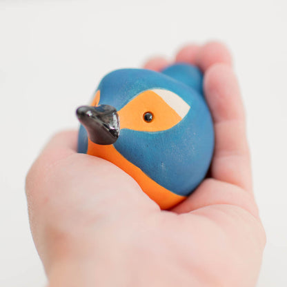 Natural Finish Kingfisher Sculpture