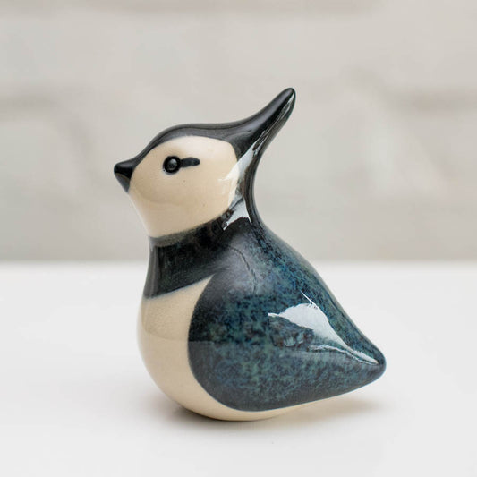 Small ceramic Lapwing sculpture