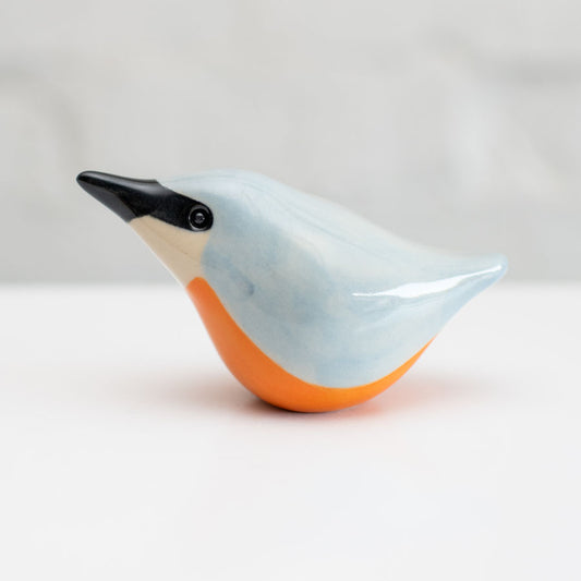Ceramic Nuthatch Sculpture