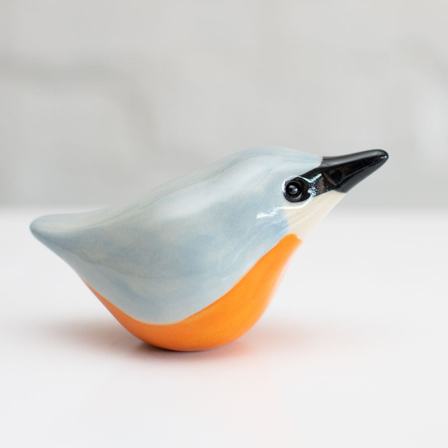 Ceramic Nuthatch Sculpture