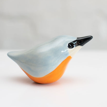 Ceramic Nuthatch Sculpture