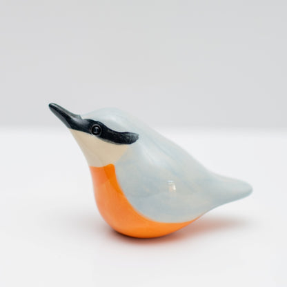 Small Ceramic Nuthatch Sculpture