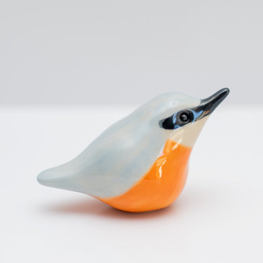 Small Ceramic Nuthatch Sculpture