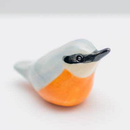 Small Ceramic Nuthatch Sculpture