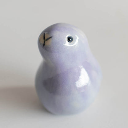 Small Lavender Ceramic Bunny Sculpture