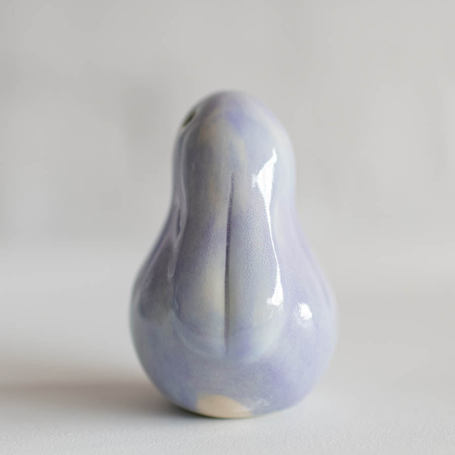 Small Lavender Ceramic Bunny Sculpture
