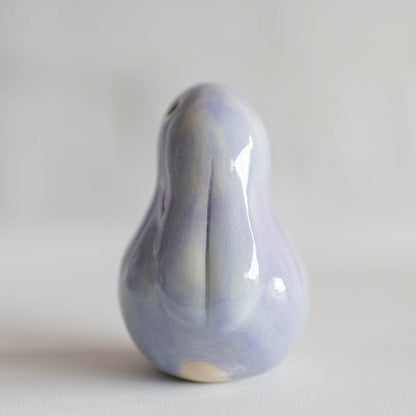 Small Lavender Ceramic Bunny Sculpture