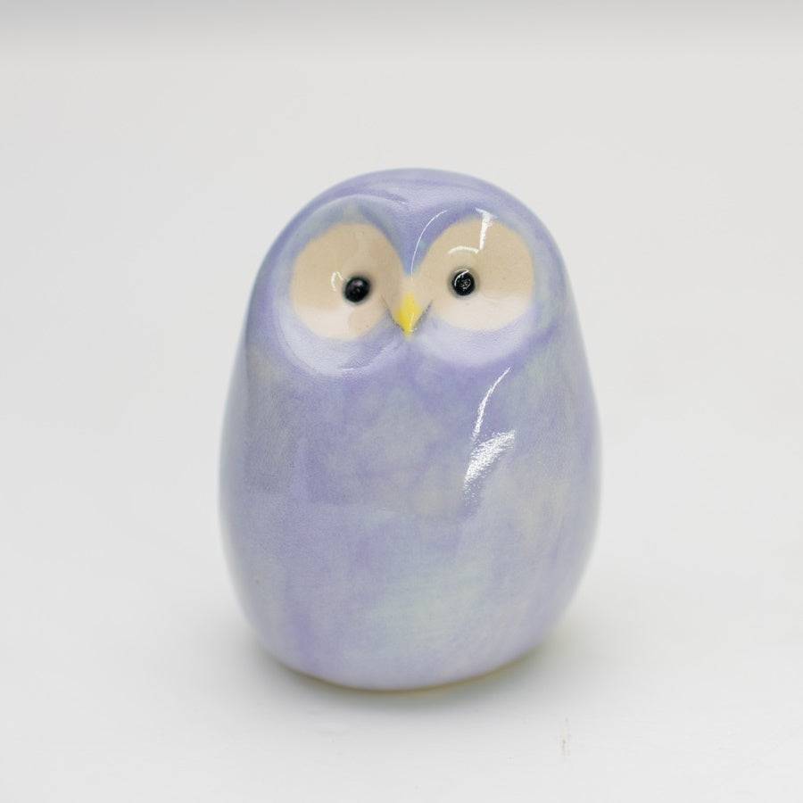 Small Ceramic Owl - Lavender - sarahbrabbin