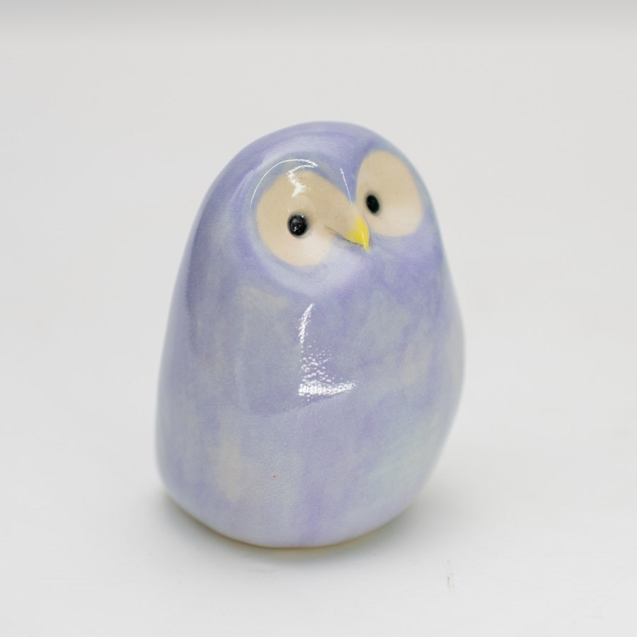 Small Ceramic Owl - Lavender - sarahbrabbin