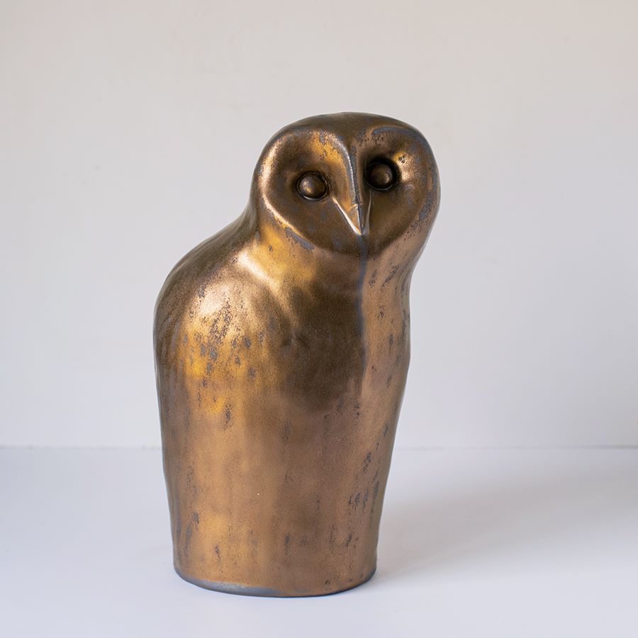 Large Ceramic Owl Sculpture - sarahbrabbin