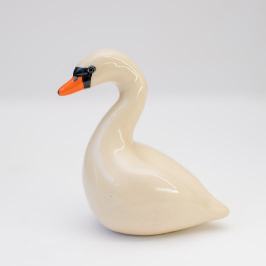 Ceramic Swan Sculpture