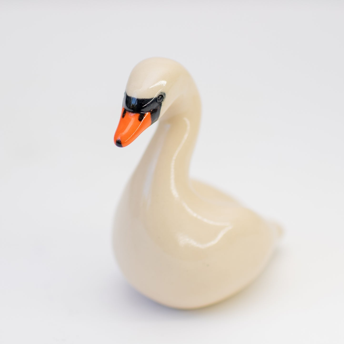 Ceramic Swan Sculpture