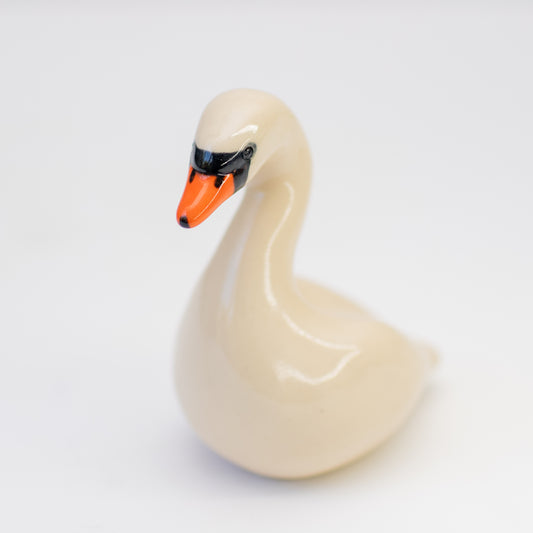 Small Ceramic Swan Sculpture
