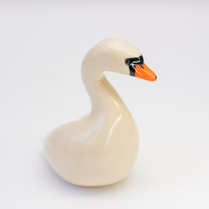 Ceramic Swan Sculpture