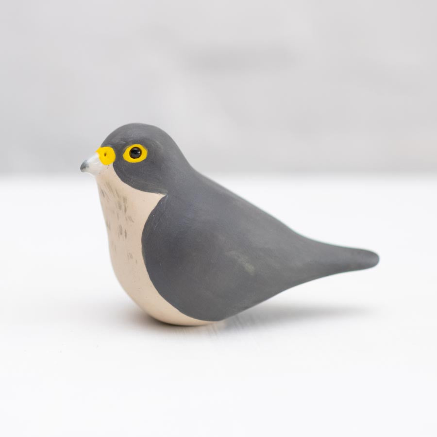 Small ceramic Peregrine Falcon Sculpture