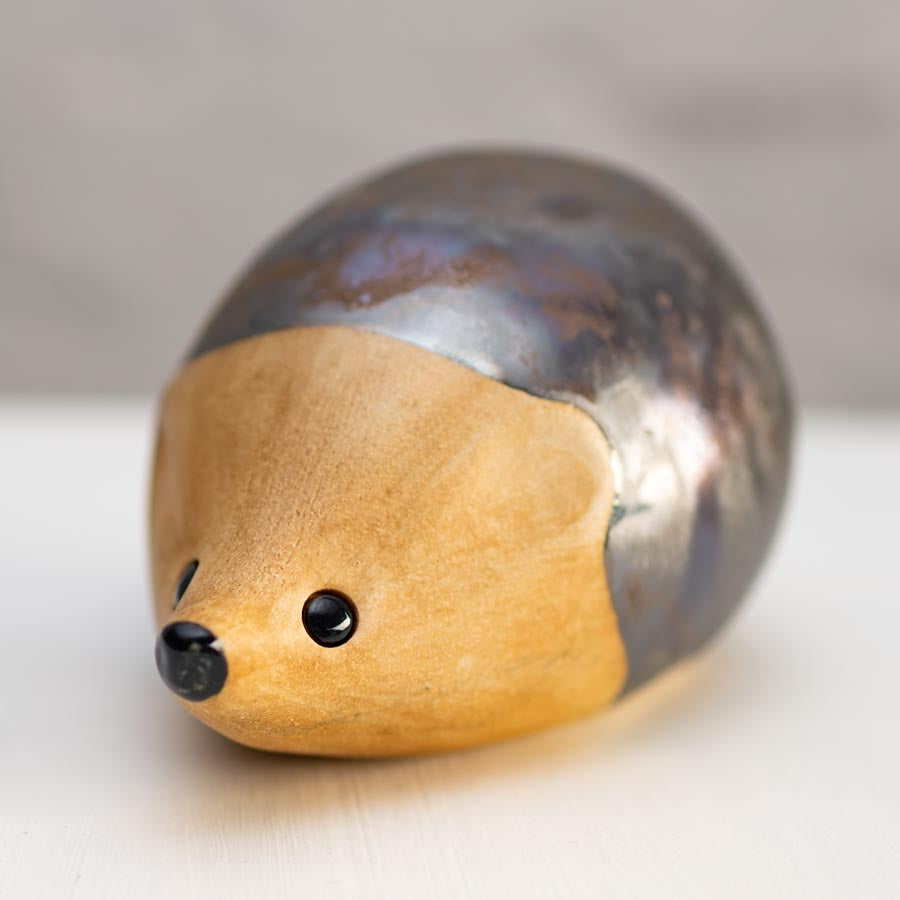 Medium Ceramic Hedgehog Sculpture