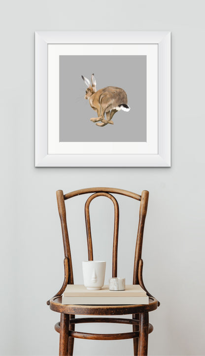 Running Hare - Downloadable Art - sarahbrabbin